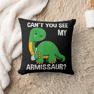 Armisaur Broken Knochen Arm Verletzung Dinosaurier Kissen