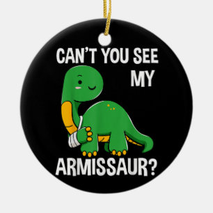 Armissaur gebrochene Knochen Arm Verletzung Dinosa Keramik Ornament