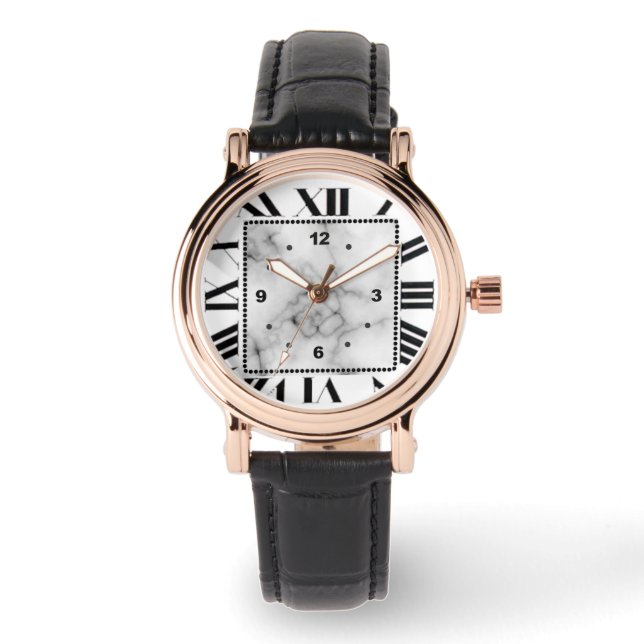 Armleder-Armbanduhr Armbanduhr (Vorderseite)