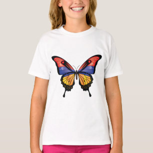 Armnia Frack Butterfly Flag Aufkleber T-Shirt