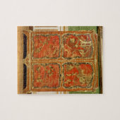 Armoire mit rotem Lack des Chinoiserie vier täfelt Puzzle (Horizontal)