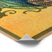 Armona Apricot Label Poster (Ecke)