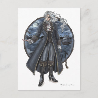 Armond's Letter Gothic Pirate Postcard Postkarte