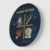 Armor of God Große Wanduhr (Winkel)