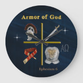Armor of God Große Wanduhr (Vorderseite)