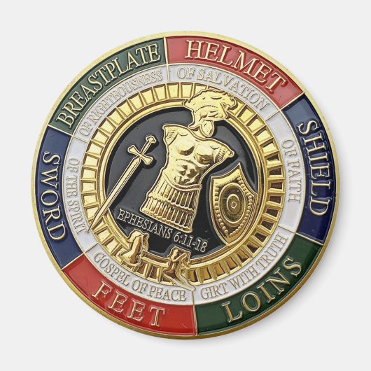 Armor of god helmet of salvation magnet (Vorne)