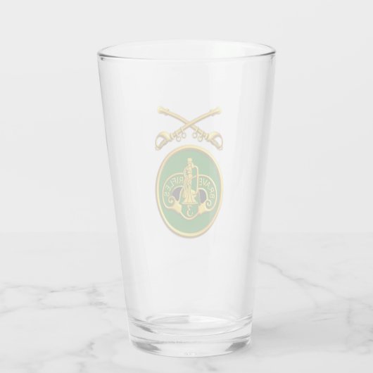Armored Cav Regiment Patch Säbelglas Cup Glas (Rückseite)