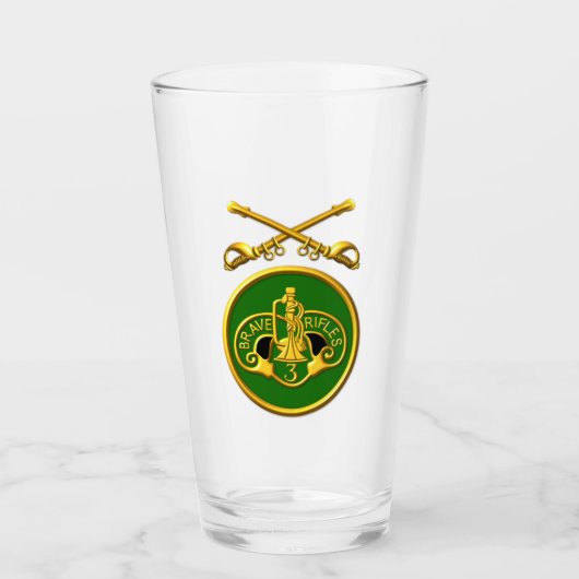 Armored Cav Regiment Patch Säbelglas Cup Glas (Vorderseite)