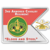 Armored Cavalry Regiment ACR Aufkleber (Vorderseite)
