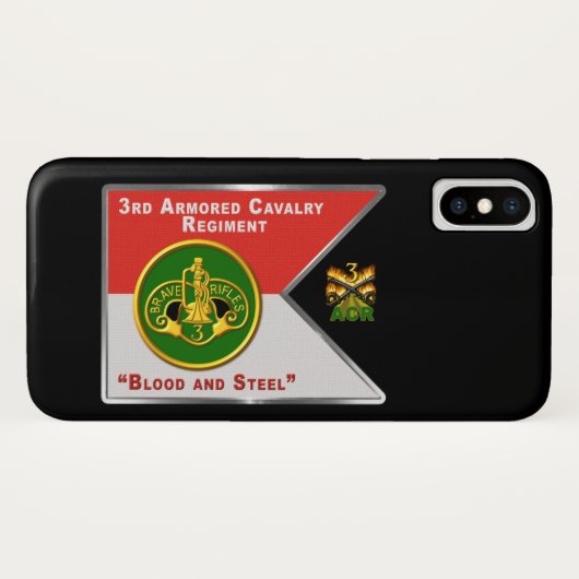 Armored Cavalry Regiment "Brave Rifles" Case-Mate iPhone Hülle (Rückseite (Horizontal))