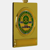 Armored Cavalry Regiment Desert Storm Veteran Banner-Ornament Gold (Rechts)