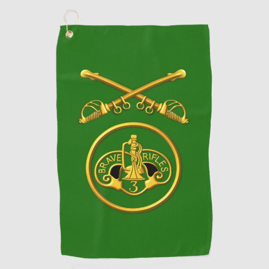 Armored Cavalry Regiment Golfhandtuch (Vorderseite)
