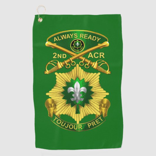 Armored Cavalry Regiment Golfhandtuch (Vorderseite)