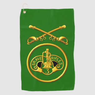 Armored Cavalry Regiment Patch & Saber Golfhandtuch