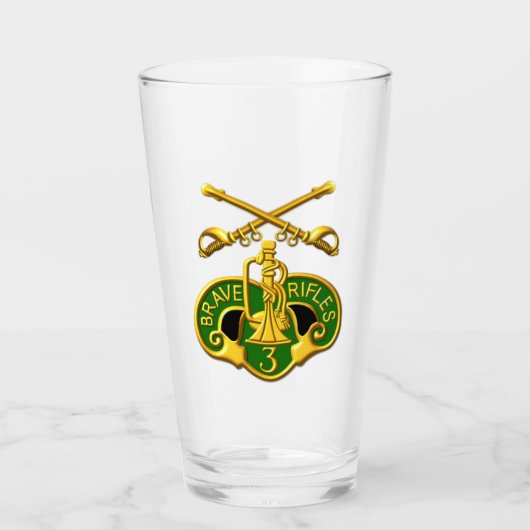 Armored Cavalry Regiment Säbelinsignien Glas (Vorderseite)