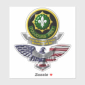 Armored Cavalry Regiment Veteran Car Aufkleber (Blatt)