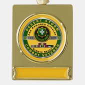 Armored Cavalry Regiment Wüste Storm Veteran  Banner-Ornament Gold (Vorderseite)