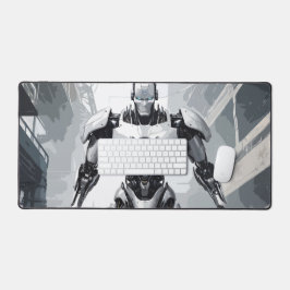 Armored Cyborg Graphic Novel Mecha Gamer Schreibtischunterlage