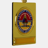 Armored Division Desert Storm Veteran Banner-Ornament Gold (Rechts)