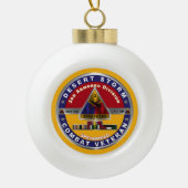 Armored Division Desert Storm Veteran Keramik Kugel-Ornament (Vorderseite)