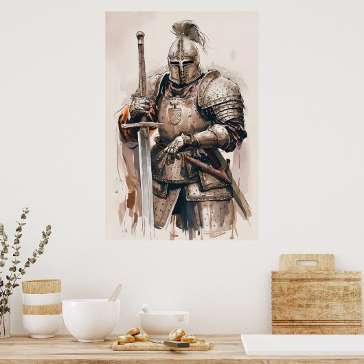 Armored Knight Poster (Küche)