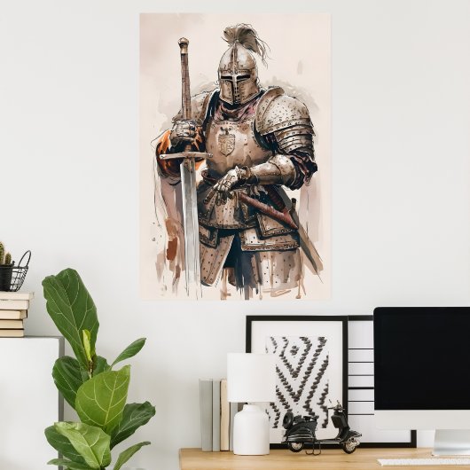 Armored Knight Poster (Heimbüro)