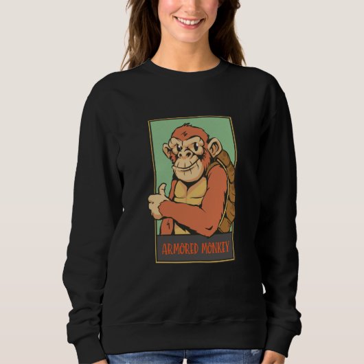 armored monkey sweatshirt (Vorderseite)