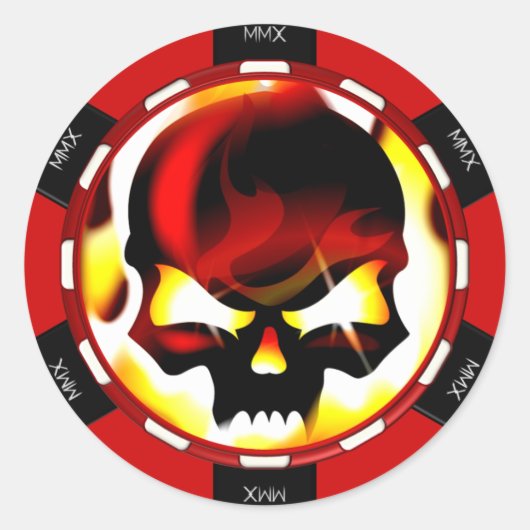 Armored Theory Poker Chip Stickers (Vorderseite)