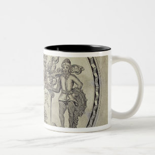 Armorials der Südsee-Firma Zweifarbige Tasse