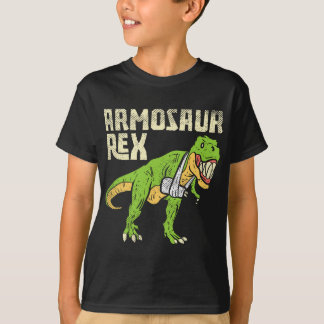 Armosaur Rex Dinosaur zerbrochene Waffen T-Shirt