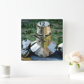 Armour Quadratische Wanduhr (Zuhause)