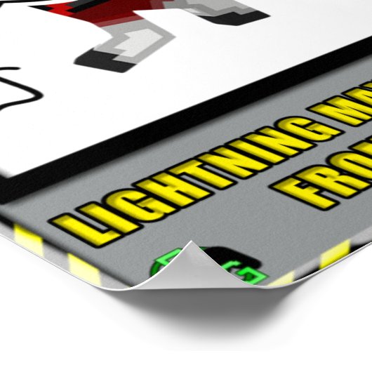 Armpit Lightning Warning Poster (Ecke)
