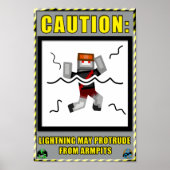Armpit Lightning Warning Poster (Vorne)