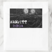 ARMPITT INDICA RECHTECKIGER AUFKLEBER (Tasche)