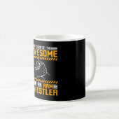 Armringen Ich bin ein Arm-Wrestler Kaffeetasse (VorderseiteRechts)