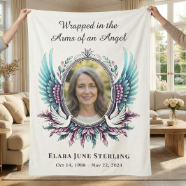 Arms of an Angel Memorial Suicide Loss Teal Purple Sherpadecke