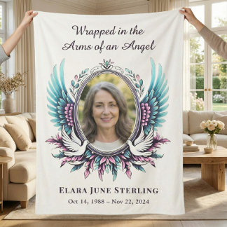 Arms of an Angel Memorial Suicide Loss Teal Purple Sherpadecke