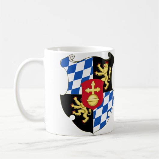 Arms of Charles VII Albert, Heiliger Römischer Kai Kaffeetasse (Links)
