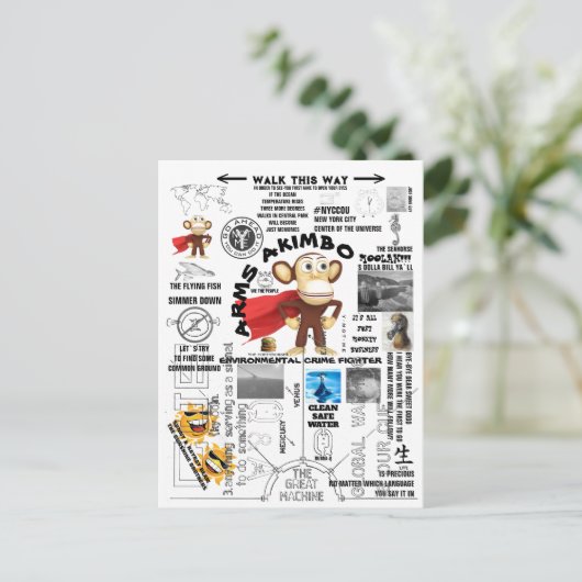 ARMSAKIMBO 2 POSTKARTE (Stehend Vorderseite)