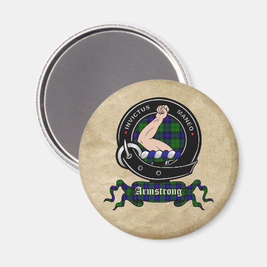Armstrong Clan Abzeichen Magnete Magnet (Vorderseite/Rückseite)