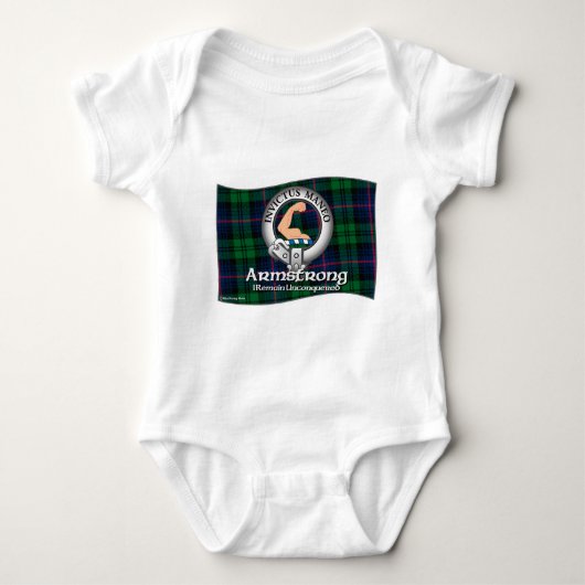 Armstrong-Clan Baby Strampler (Vorderseite)