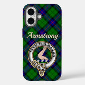 Armstrong Clan Badge & Tartan iPhone / iPad case (Rückseite)