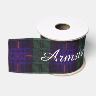 Armstrong-Clan karierter schottischer Tartan Ripsband