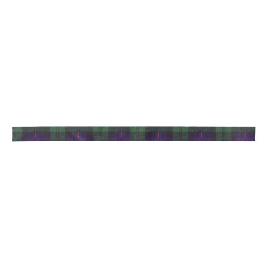 Armstrong-Clan karierter schottischer Tartan Satinband (Vorderseite)