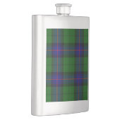 Armstrong Clan Tartan Blau kariert Flachmann (Rechts)