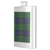 Armstrong Clan Tartan Blau kariert Flachmann (Links)