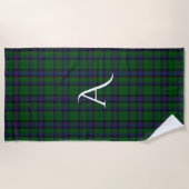 Armstrong Clan Tartan Kariert Mongram Beach Handtu Strandtuch (Vorderseite)