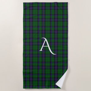 Armstrong Clan Tartan Kariert Mongram Beach Handtu Strandtuch