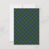 Armstrong Clan Tartan Scottish Plaid Einladung (Rückseite)