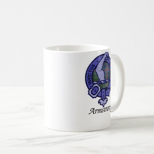 Armstrong-Clan-Wappen Kaffeetasse (VorderseiteRechts)